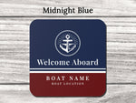 Boat Coaster, Nautical Coaster Set, Sailing Themed Gift with Boat Name