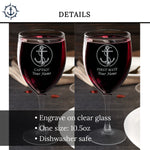 Personalized Anchor Charcuterie Board | Upwind Design