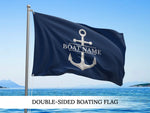 Custom Boat Flag, Nautical Flag, Personalized Boat Gift for Man, Boat Accessories, Custom Flag for Sailors, Yacht Flag