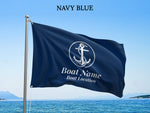 Custom Boat Flag, Boat Gifts for Dad, Boat Accessories, Boat Name Flag, Nautical Flag, Yacht Flag, Sailboat Flag