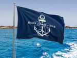 Nautical Double Sided Flag for Boats, Custom Boat Name Flag, Personalized Boat Gift, Marine Decor, Perfect Gift for Boaters, Sailing Decor