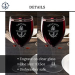 Custom Nautical Engraved Charcuterie Board, Personalized Anchor Cheese Cutting Serving Party Tray Gift