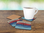 Custom Boat Drink Coaster, Boat Name Coaster, Sailing Themed Gift for Boat Owners