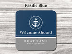 Boat Coaster, Nautical Coaster Set, Sailing Themed Gift with Boat Name