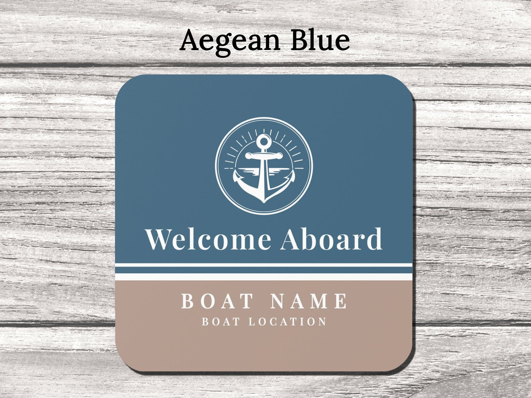 Boat Coaster, Nautical Coaster Set, Sailing Themed Gift with Boat Name