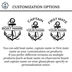 Custom Nautical Engraved Charcuterie Board, Personalized Anchor Cheese Cutting Serving Party Tray Gift