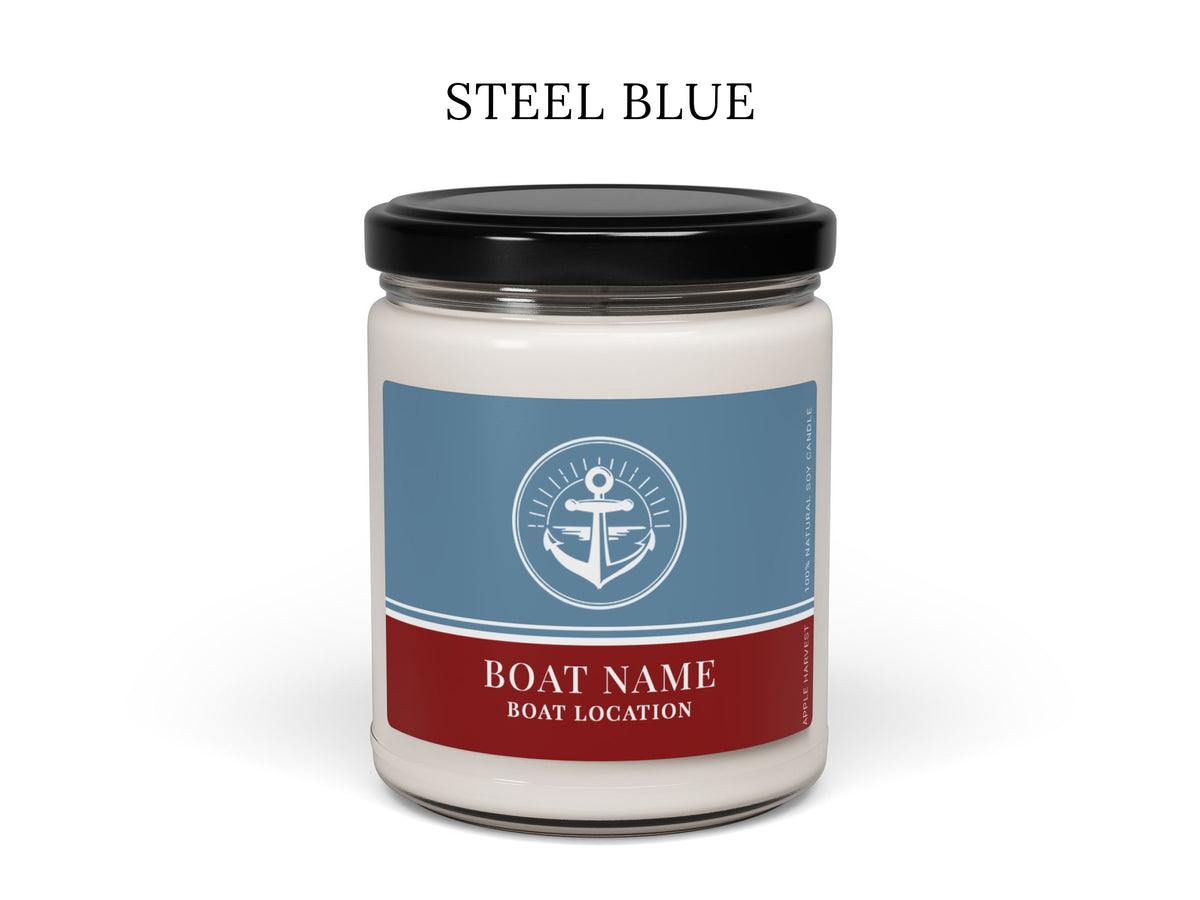Custom Boating Candle, Boat Captain Gift, Personalized Nautical Candle, Boat Owner Gift