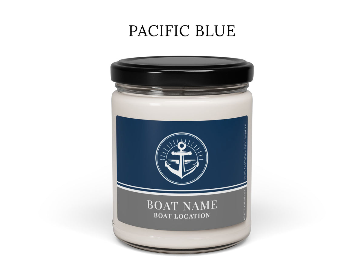 Custom Boating Candle, Boat Captain Gift, Personalized Nautical Candle, Boat Owner Gift