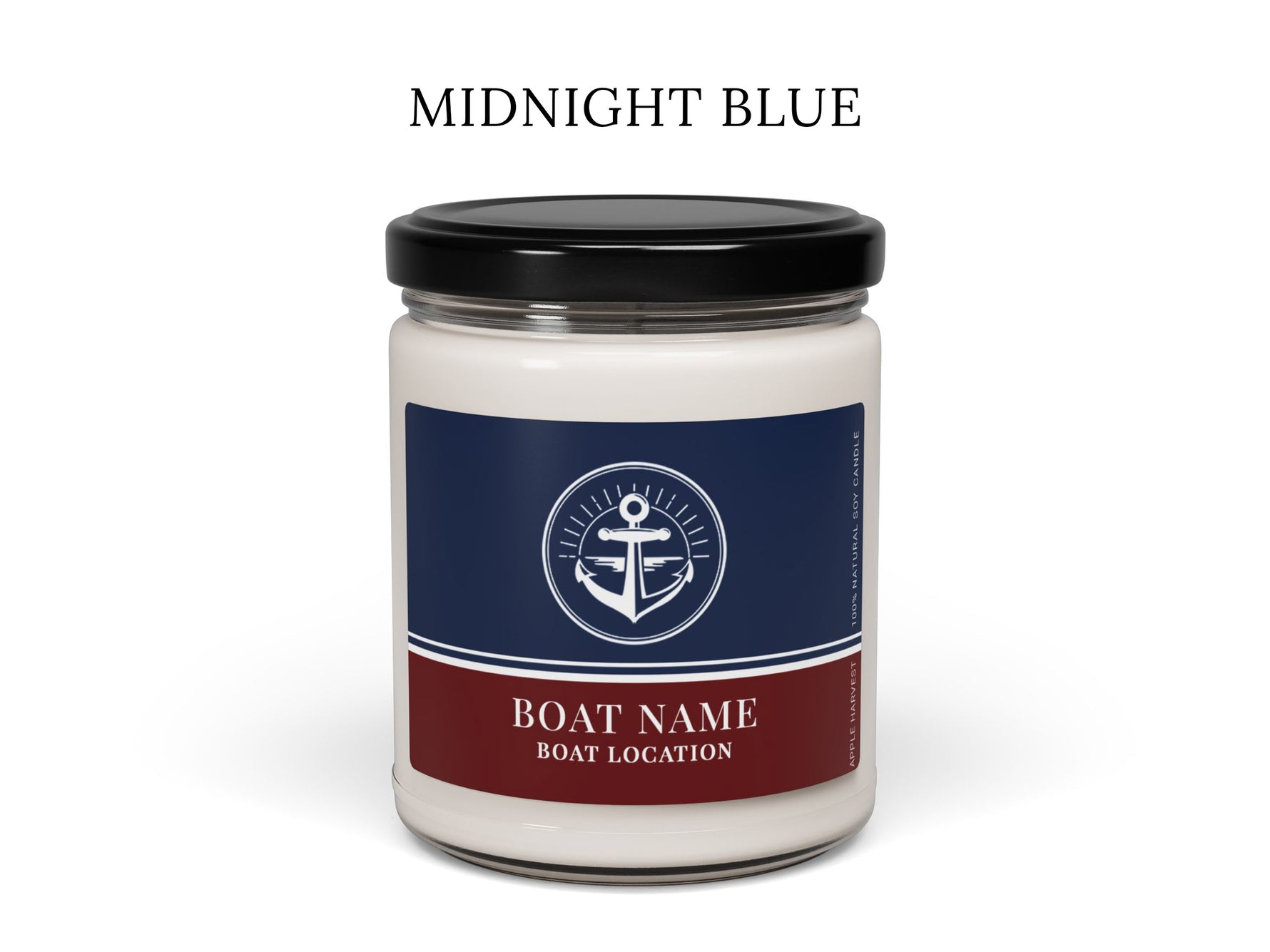 Custom Boating Candle, Boat Captain Gift, Personalized Nautical Candle, Boat Owner Gift