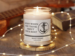 Boat Name Candle, Custom Boat Gift, Boat Humor, Custom Nautical Candle, Christmas Gift under 30
