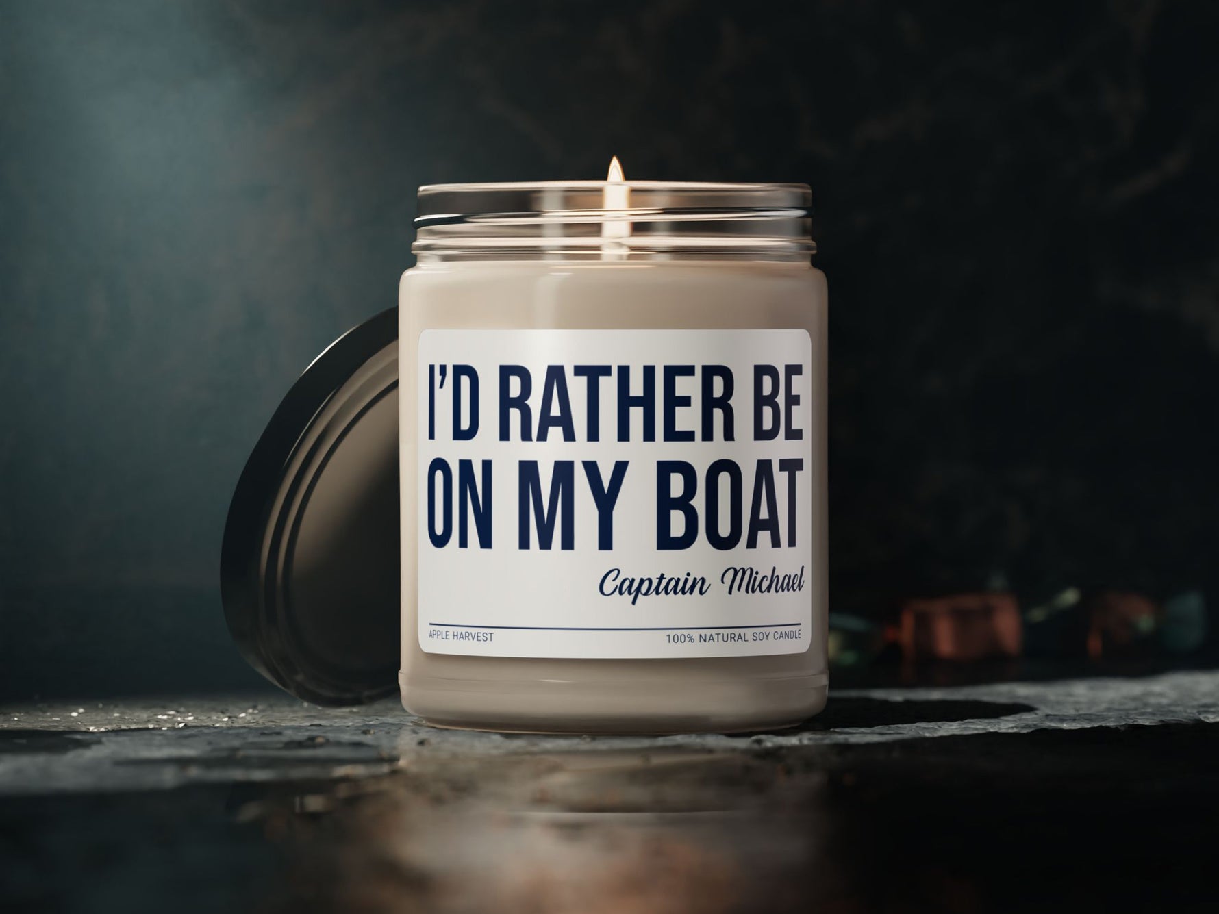 Funny Boat Candle, Captain Gift, Custom Boat Owner Gift, Boat Humor, Christmas Boat Gift under 25