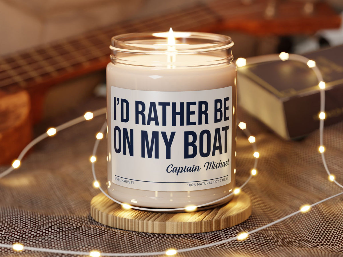 Funny Boat Candle, Captain Gift, Custom Boat Owner Gift, Boat Humor, Christmas Boat Gift under 25