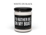 Funny Boat Candle, Captain Gift, Custom Boat Owner Gift, Boat Humor, Christmas Boat Gift under 25