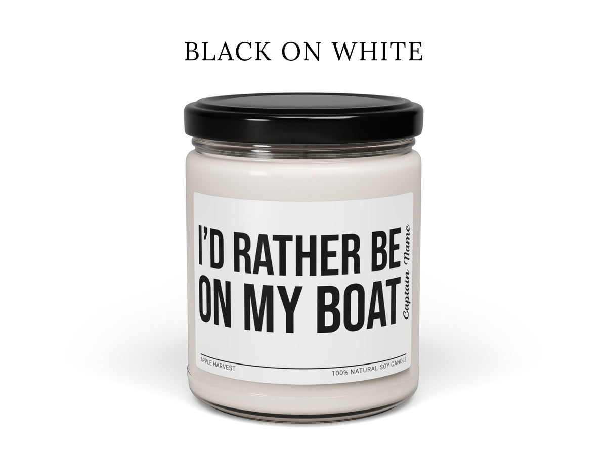 Funny Boat Candle, Captain Gift, Custom Boat Owner Gift, Boat Humor, Christmas Boat Gift under 25