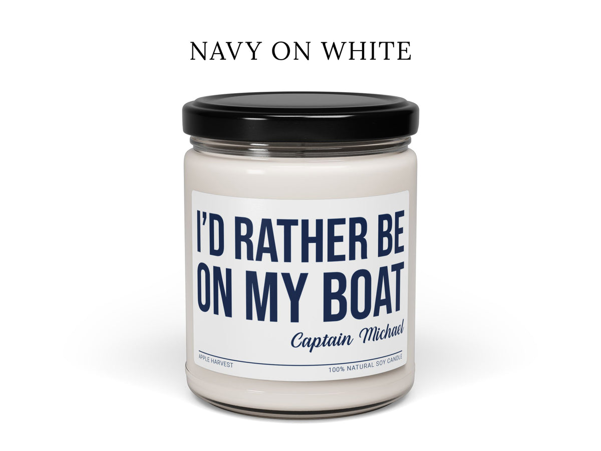 Funny Boat Candle, Captain Gift, Custom Boat Owner Gift, Boat Humor, Christmas Boat Gift under 25