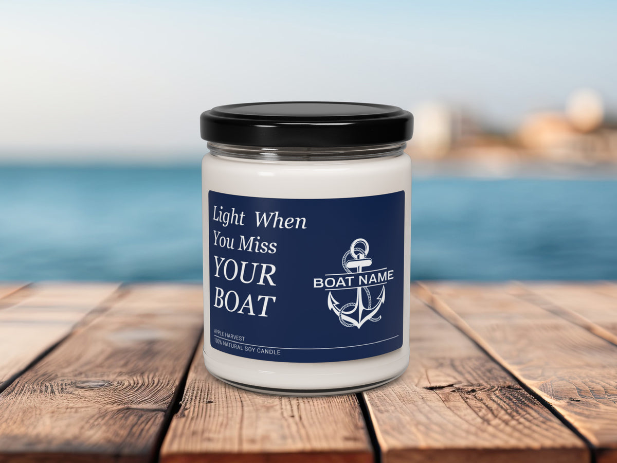 Funny Boating Gift, Boat Name Candle, Boat Humor, Custom Nautical Candle, Funny Candle Gift