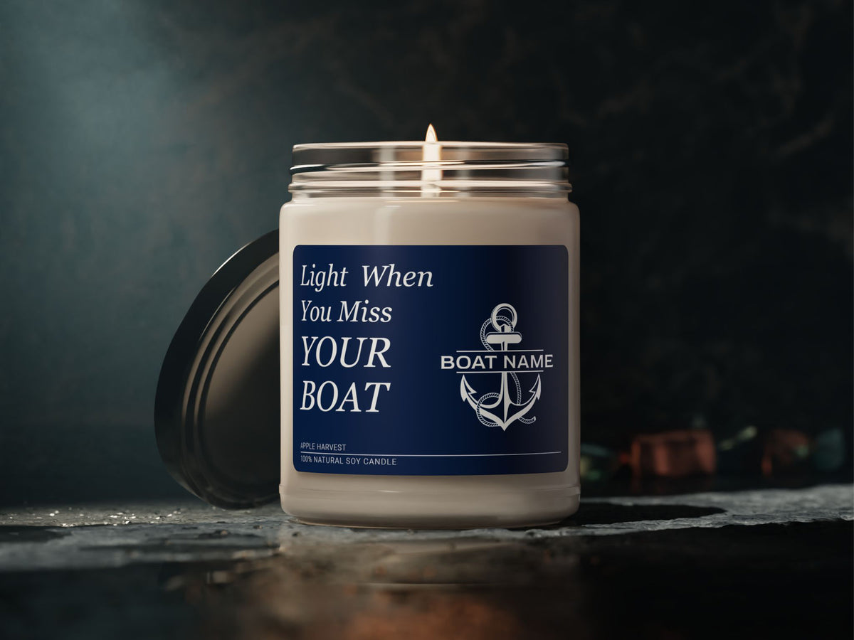 Funny Boating Gift, Boat Name Candle, Boat Humor, Custom Nautical Candle, Funny Candle Gift