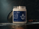 Funny Boating Gift, Boat Name Candle, Boat Humor, Custom Nautical Candle, Funny Candle Gift