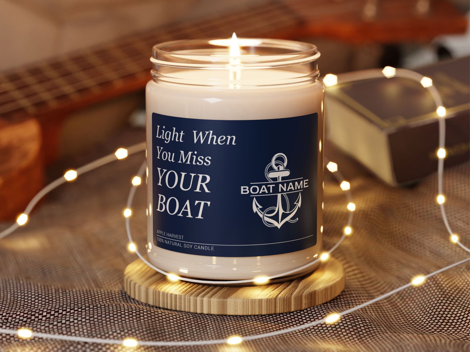 Funny Boating Gift, Boat Name Candle, Boat Humor, Custom Nautical Candle, Funny Candle Gift