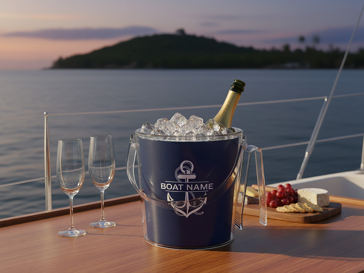 Boat Wine Bucket, Boat Gift, Nautical Wine Cooler, Boat Decor, Gift for Captain, Nautical Wedding Gift