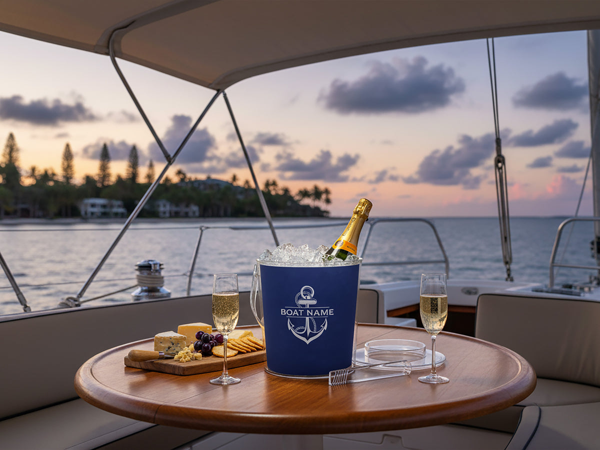 Boat Wine Bucket, Boat Gift, Nautical Wine Cooler, Boat Decor, Gift for Captain, Nautical Wedding Gift