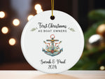Custom Nautical Christmas Ornament, Personalized Nautical Gift for Sailors