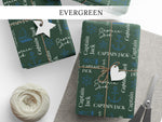 Custom Ocean Themed Holiday Gift Wrap, Personalized Nautical Wrapping Sheet