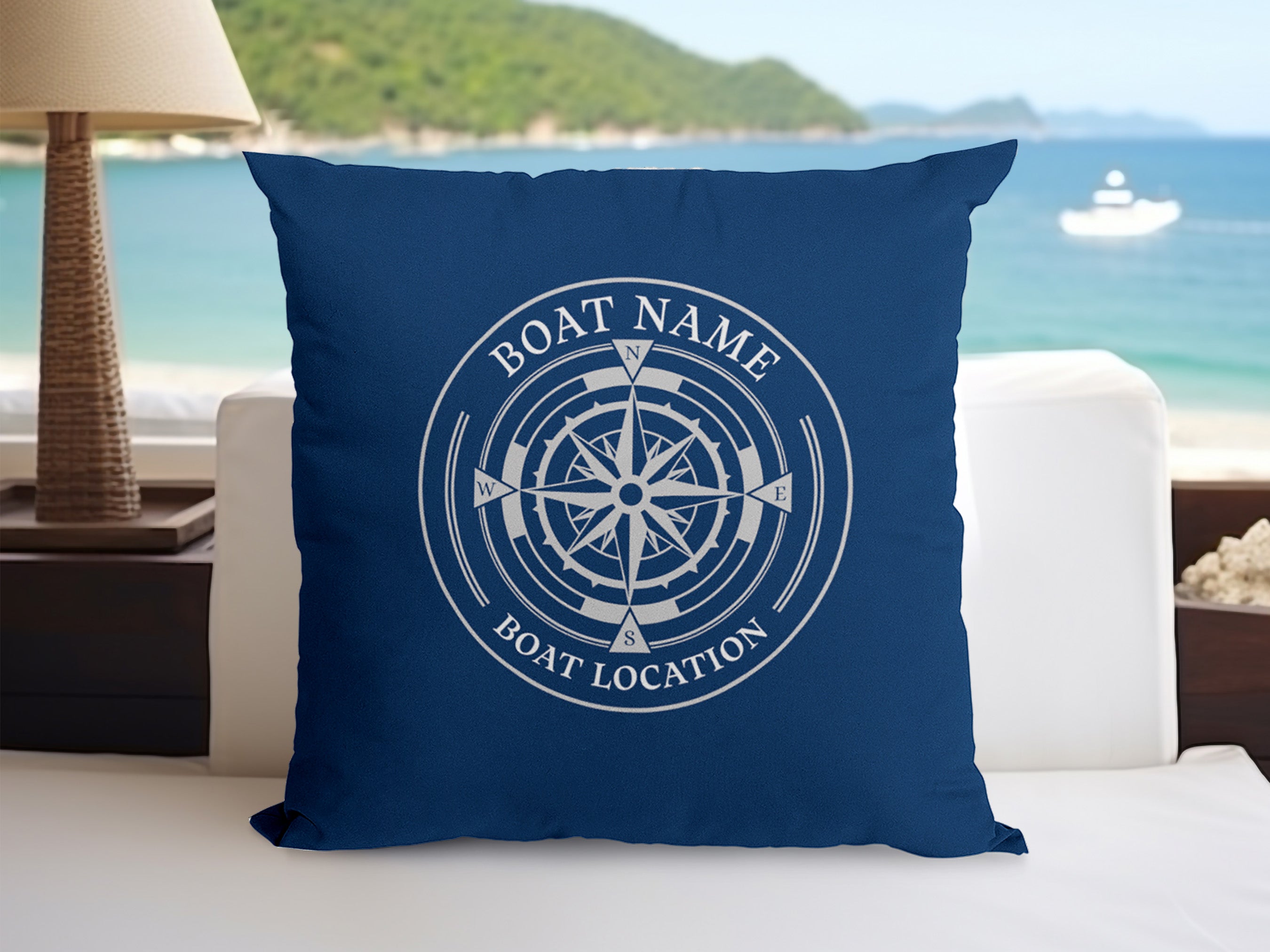 Compass Boat Pillow Upwind Design