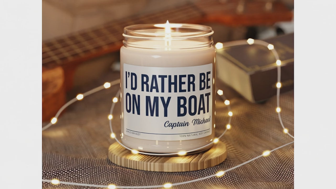 Personalized Captain's Candle | Upwind Design