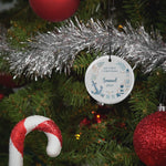 Custom Nautical Baby First Christmas Ornament, Personalized Baby Boy Keepsake