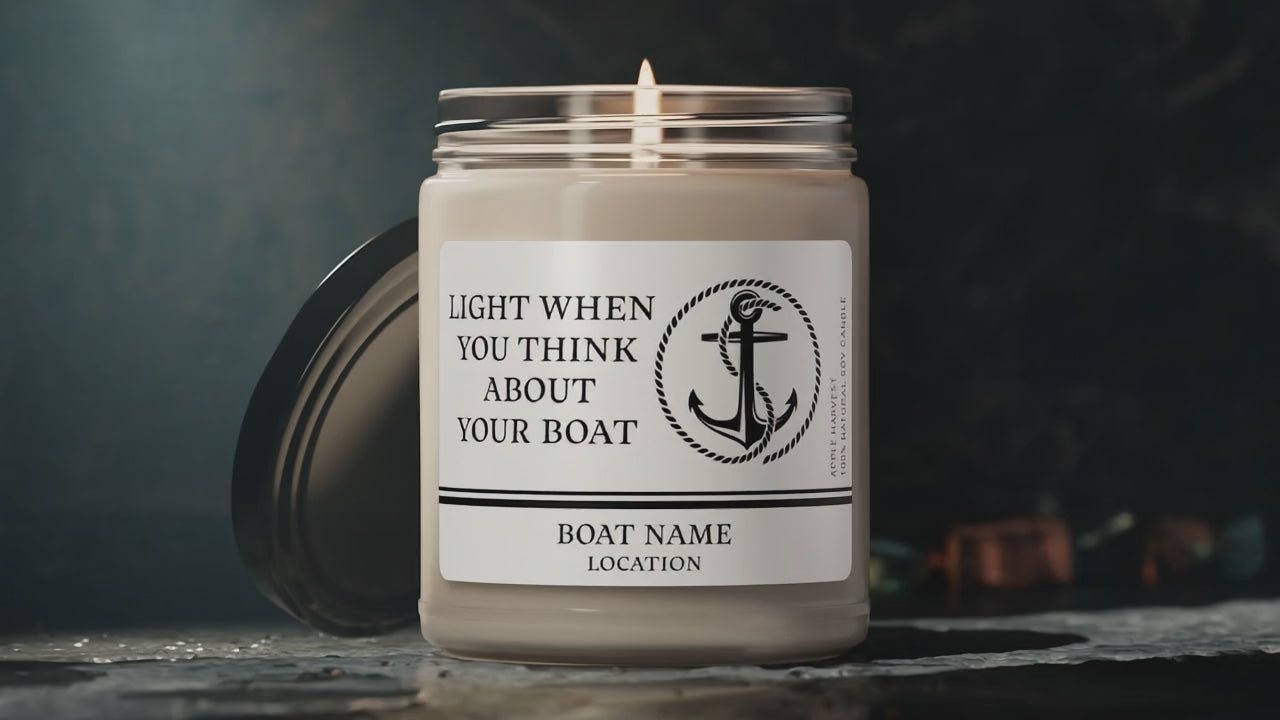 Custom Boat Lover's Candle | Upwind Design