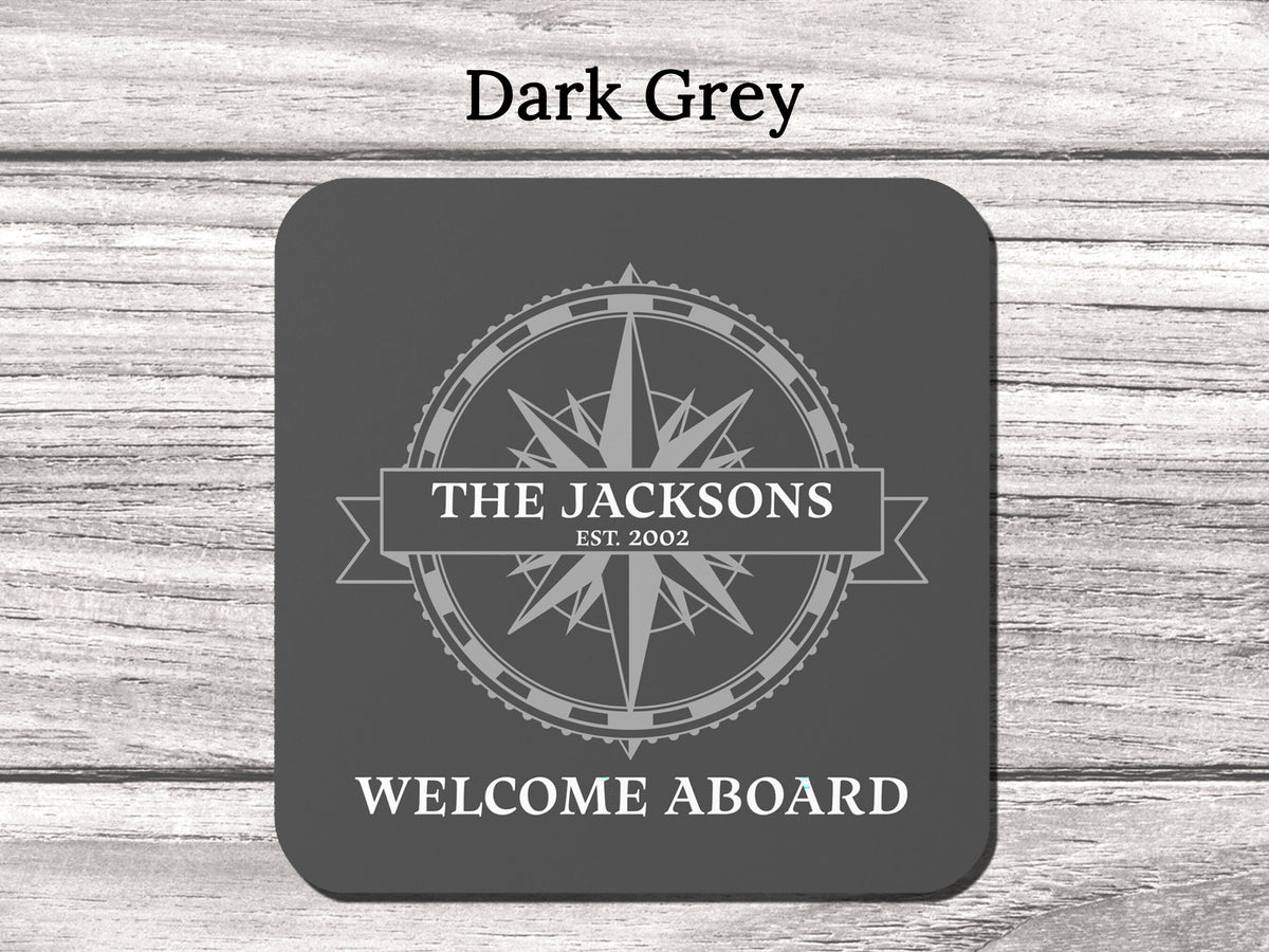 Nautical Boat Gift, Boat Gifts, Family Coaster, Yacht Accessories, Nautical Coaster