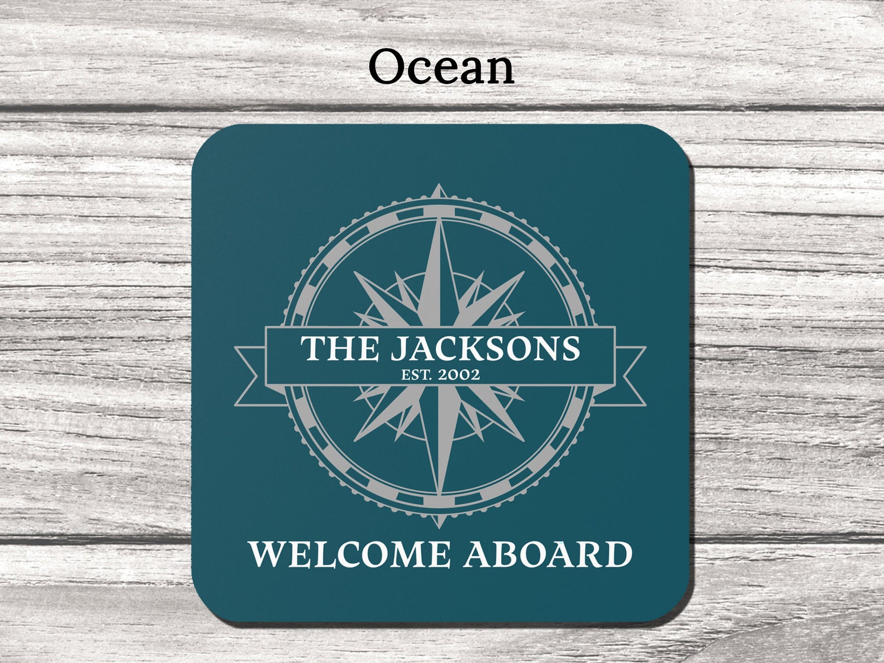 Nautical Boat Gift, Boat Gifts, Family Coaster, Yacht Accessories, Nautical Coaster