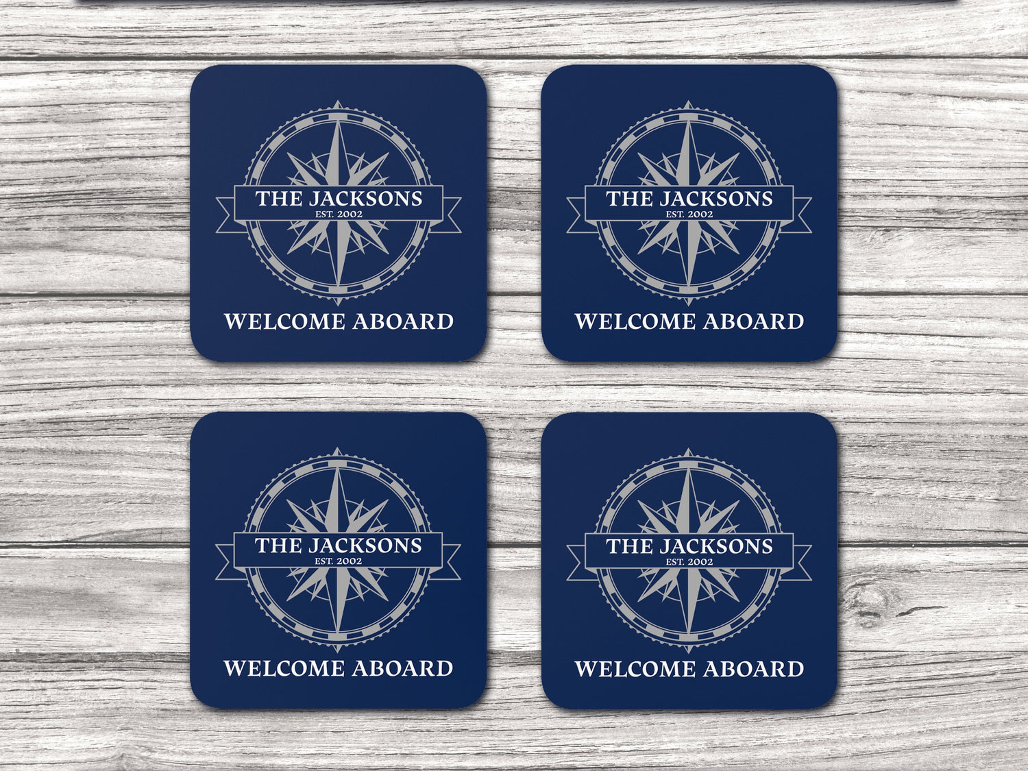 Nautical Boat Gift, Boat Gifts, Family Coaster, Yacht Accessories, Nautical Coaster