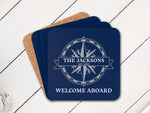 Nautical Boat Gift, Boat Gifts, Family Coaster, Yacht Accessories, Nautical Coaster