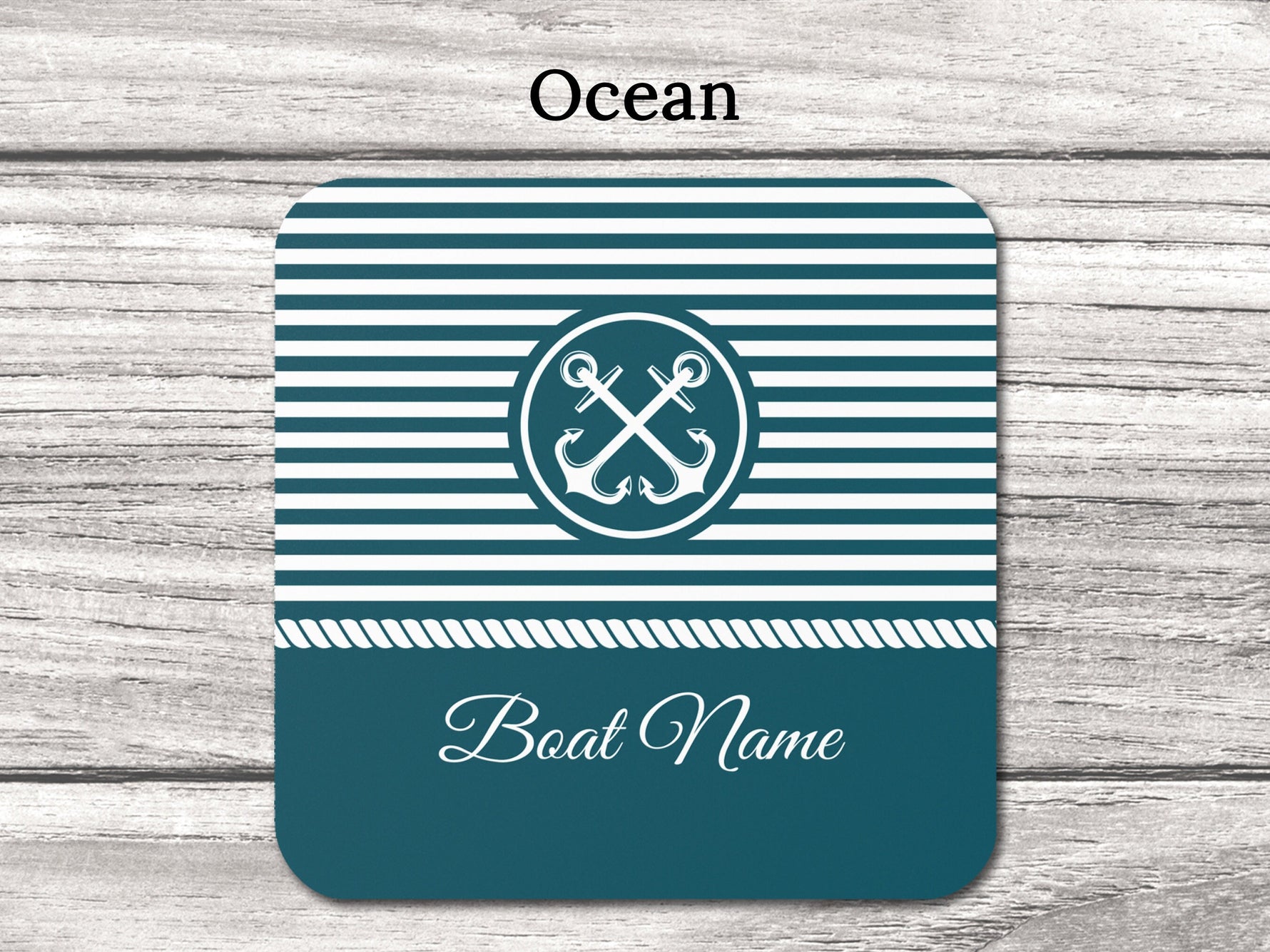 Custom Boat Coaster, Boating Accessories, Boat Gifts for Men, Nautical Coaster Set, Yacht Accessories, Boat Decor