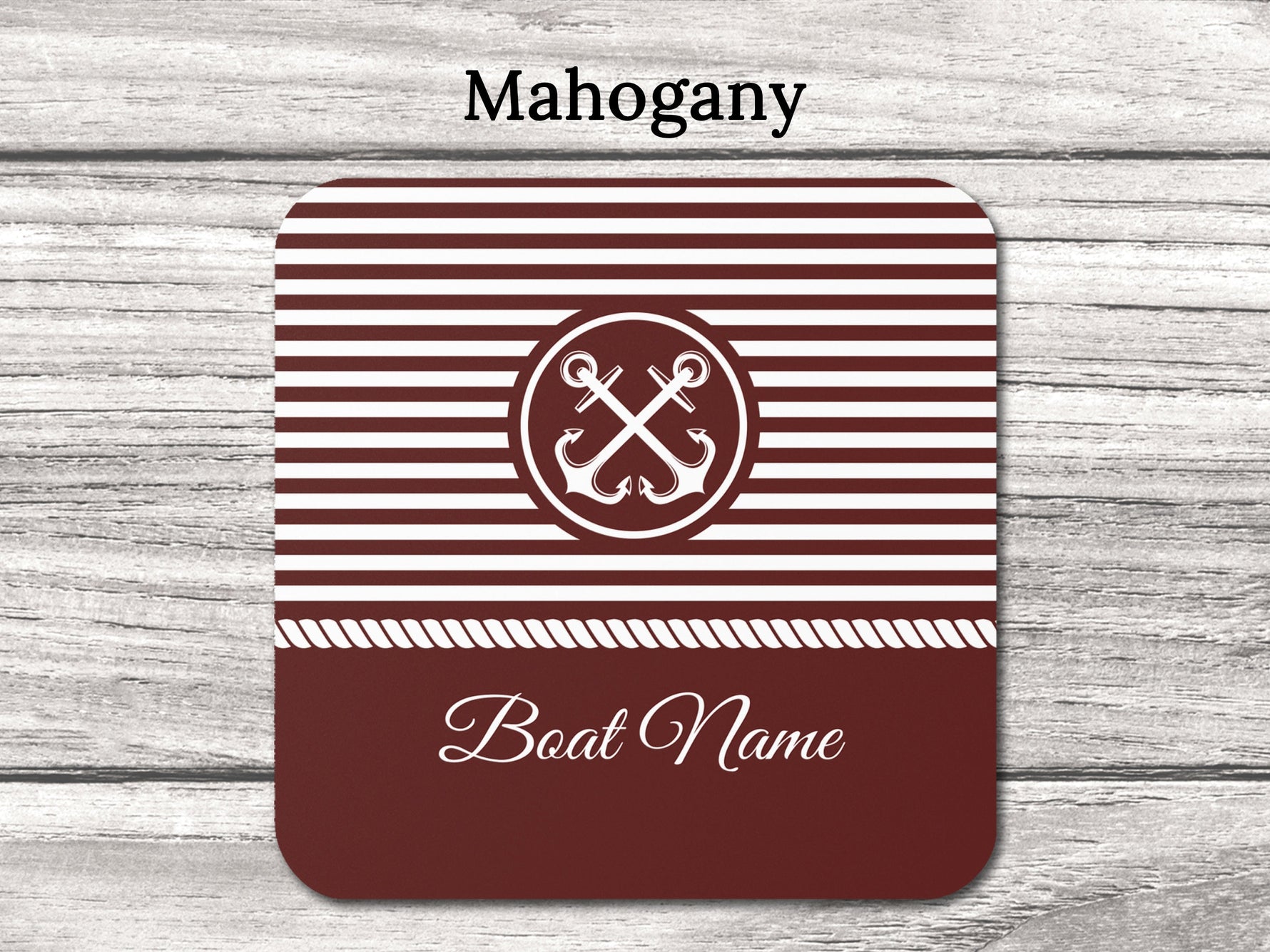Custom Boat Coaster, Boating Accessories, Boat Gifts for Men, Nautical Coaster Set, Yacht Accessories, Boat Decor