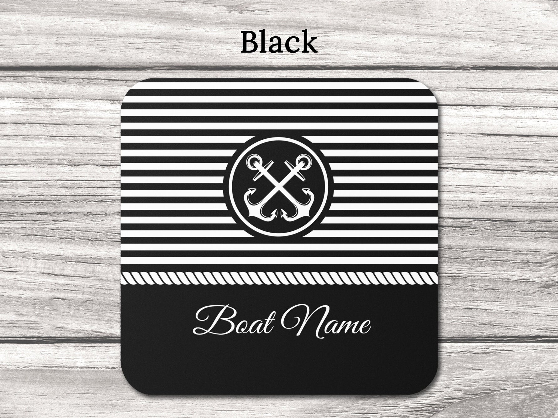 Custom Boat Coaster, Boating Accessories, Boat Gifts for Men, Nautical Coaster Set, Yacht Accessories, Boat Decor