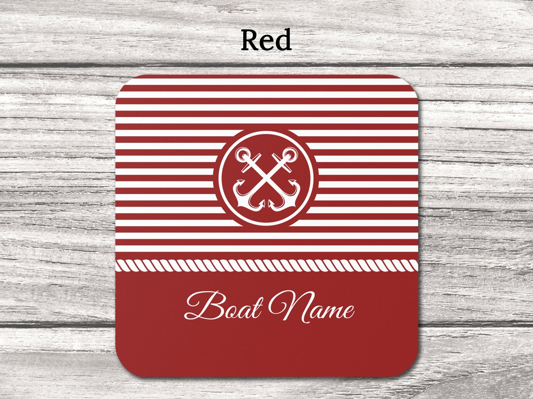 Custom Boat Coaster, Boating Accessories, Boat Gifts for Men, Nautical Coaster Set, Yacht Accessories, Boat Decor